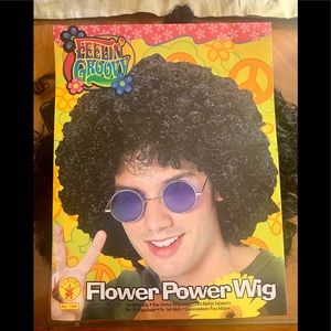 Men’s Flower Power Costume Wig